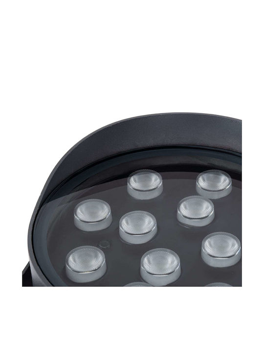 GloboStar Flood-Nigma Outdoor Floor Lamp LED Wall Washer 24W RGBW IP65 Gray