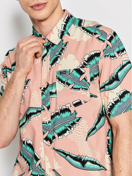Detoonator Short-sleeved Cotton Shirt Floral Multicolour