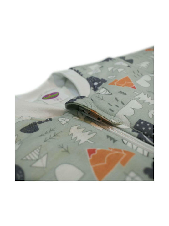 Tender Winter Sleeping Bag with Feet Woodland 2.5 Tog Bay Leaf Mint