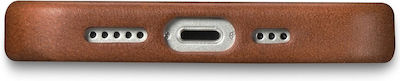 iCarer Oil Wax Premium Leather Leather Back Cover Brown (iPhone 14)