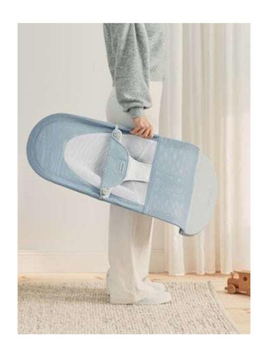 BabyBjorn Manual Baby Relax Balance Soft Mesh Sky Blue White for Child up to 13kg