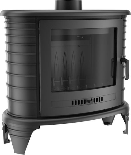 Kratki Koza K8 Turbofan Fontă Soba pe lemne Încălzitor de aer 9kW Negru