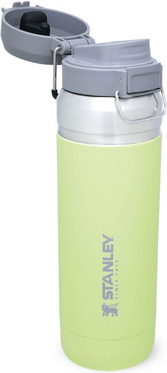 Stanley Go Quick Flip Μπουκάλι Θερμός Ανοξείδωτο BPA Free 1.06lt Citron με Επιστόμιο