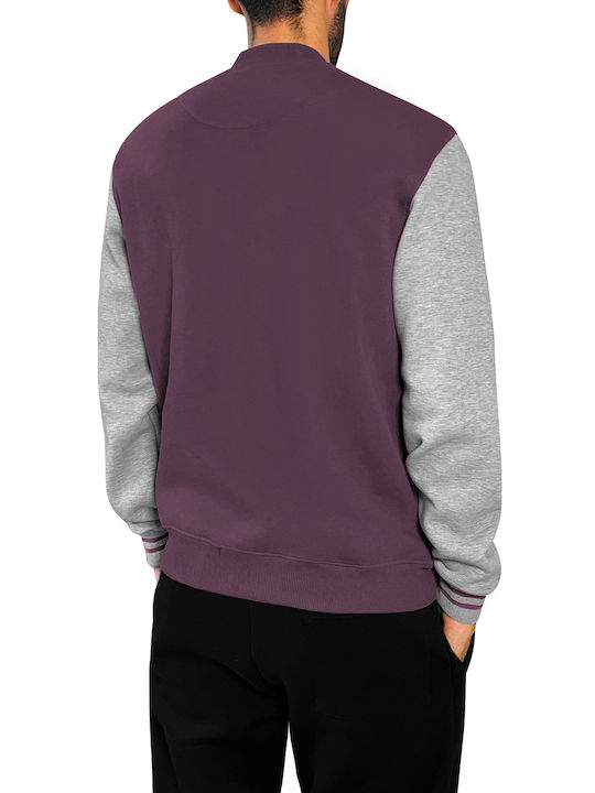 3Guys Sheldon Men's Bomber Jacket Purple