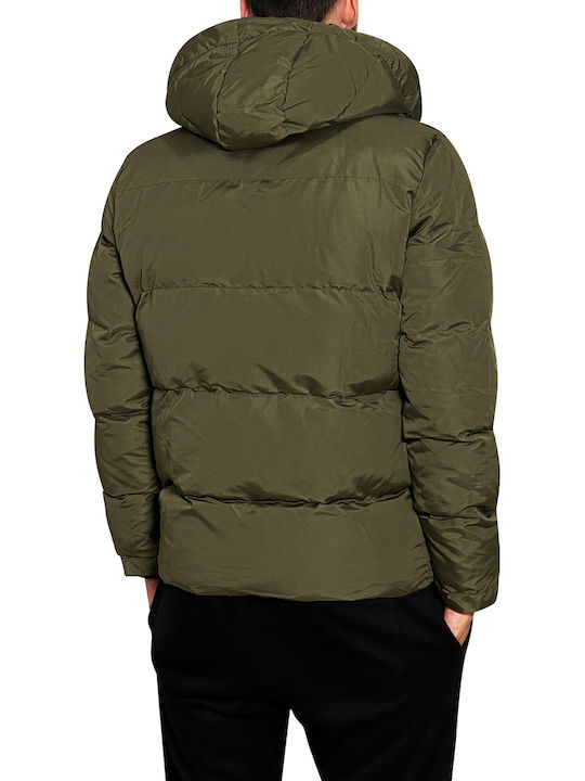 3Guys Kristopher Men's Winter Puffer Jacket Khaki