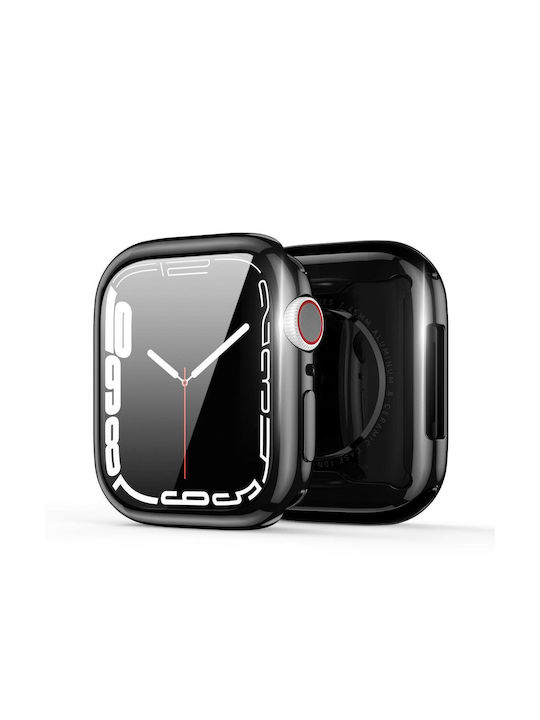Dux Ducis Samo Silicone Case in Black color for Apple Watch Series 7, 8 41mm