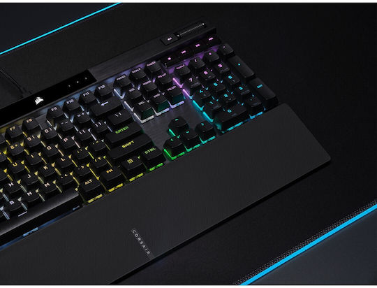 Corsair K70 RGB Pro Гейминг Механична Клавиатура с Cherry MX Red суичове и RGB подсветка (Английски US) Черен