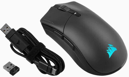 Corsair Sabre Pro Wireless Champion Series Безжична RGB Геймърска Мишка 26000 DPI Черен