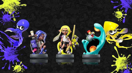 Nintendo Amiibo Splatoon Octoling Blue/Inkling Yellow/Smallfry Character Figure for 3DS/WiiU