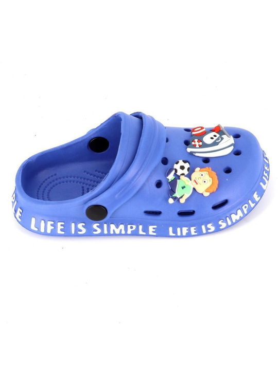 B-Soft Children's Beach Clogs Blue