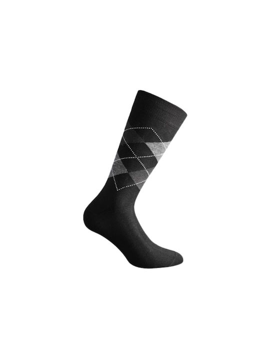 Walk Men's Patterned Socks Black