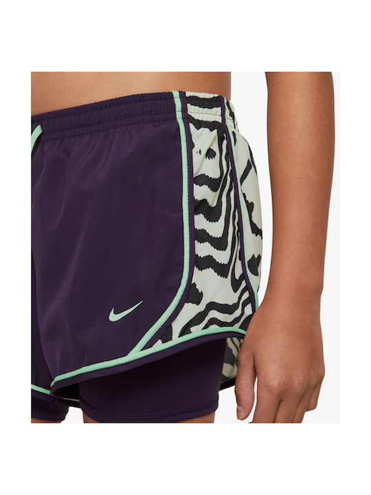 Nike Kids Athletic Shorts/Bermuda Dry Tempo AOP Purple