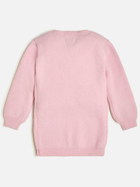 Guess Kids Dress Long Sleeve Pink