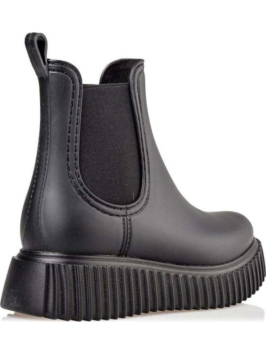 Women's Short Wellies Black