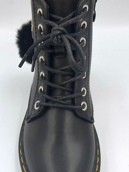 Kinderstiefel mit Reißverschluss Schwarz