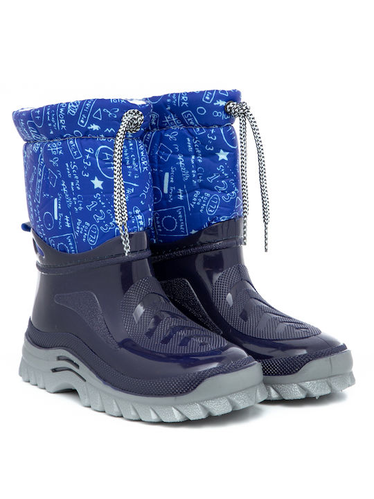 Adam's Shoes Kids Anatomic Snow Boots with Hoop & Loop Closure Blue 1--38