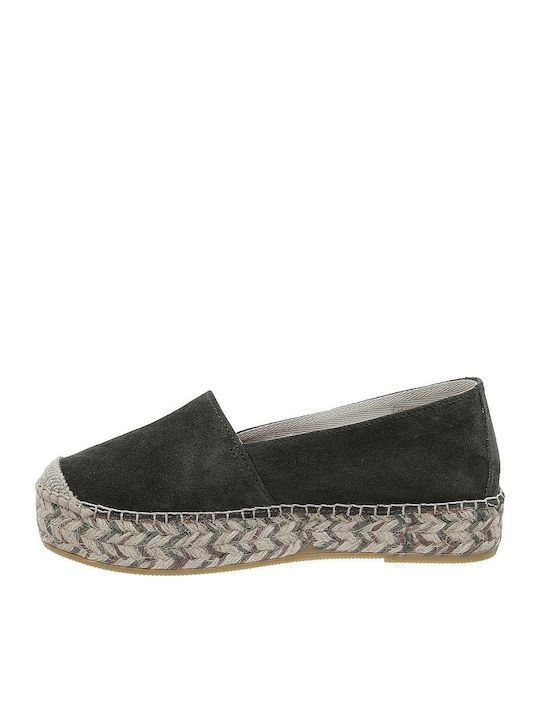 Suede Γυναικείες Εσπαντρίγιες σε Χακί Χρώμα