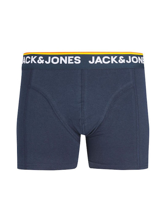 Jack & Jones Herren Boxershorts Black/Grey/Blue 3Packung