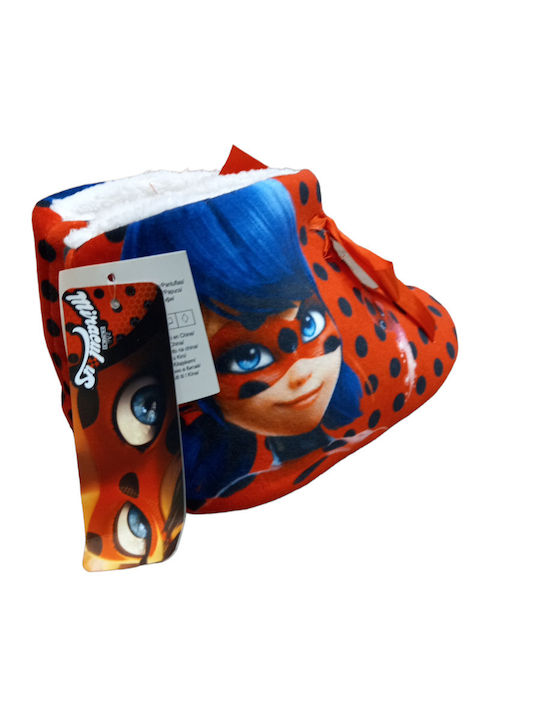 Ladybug Παντόφλες Μποτάκια Κόκκινες