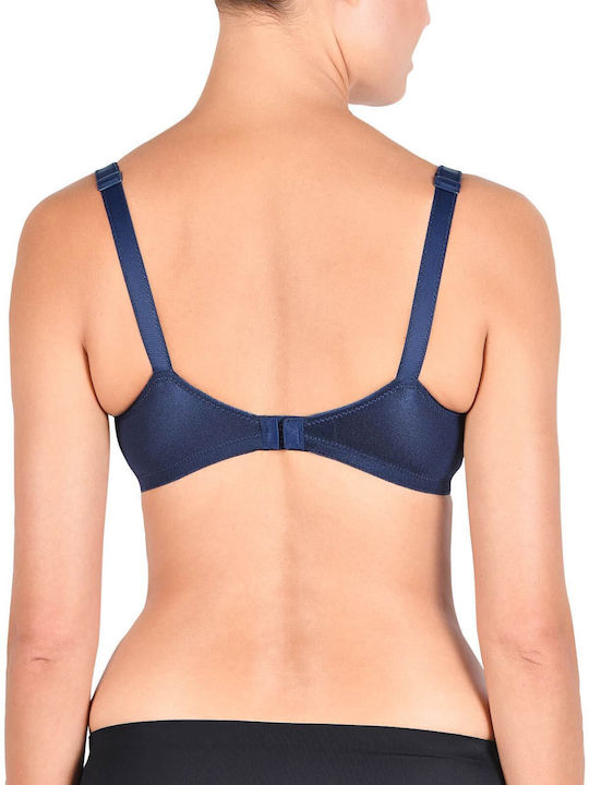 Naturana Maternity & Nursing Bra with Clips Blue