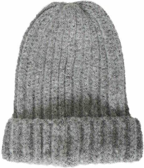 Beanie Frauen Beanie mit Rippstrick in Gray Farbe