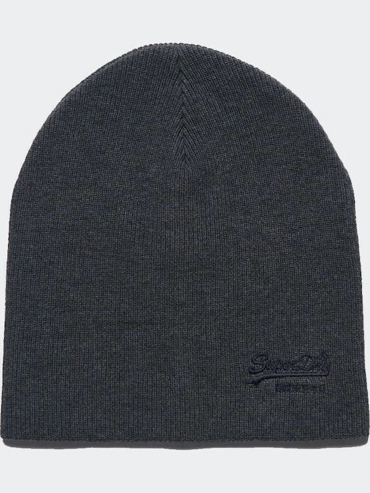 Vintage Logo Classic Beanie Ανδρικός Σκούφος Πλεκτός σε Γκρι χρώμα