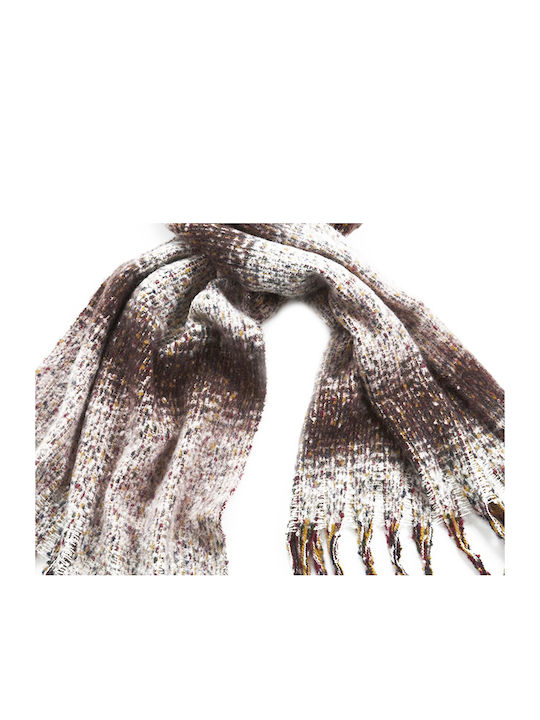 Verde 06-1016 Women's Wool Scarf Brown