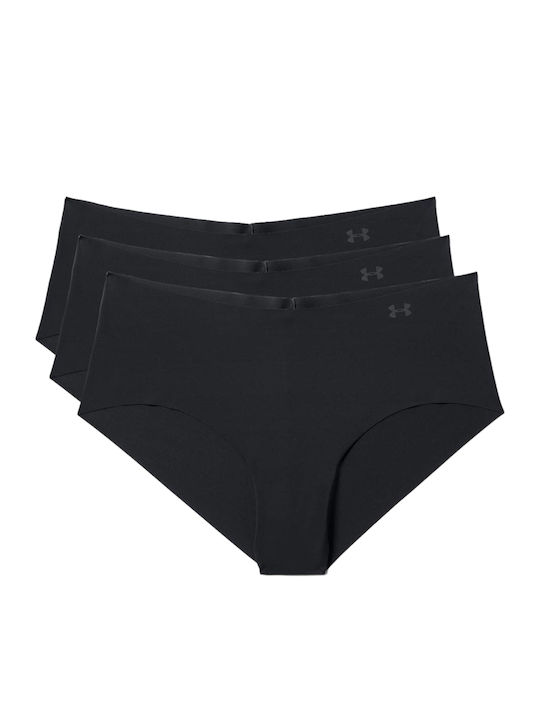 Pure Stretch Women's Slip 3Pack Seamless Black