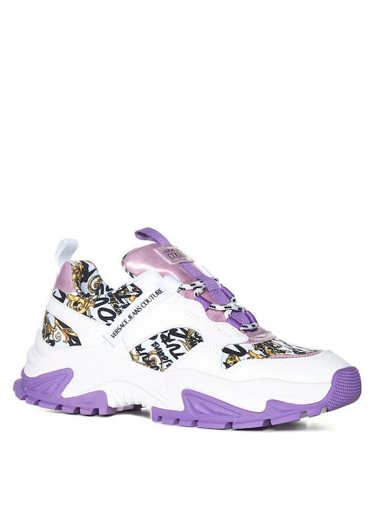 Versace Fondo Dis 85 Γυναικεία Chunky Sneakers Λευκά