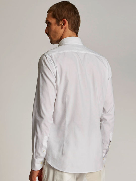 La Martina Men's Shirt Long Sleeve Cotton White