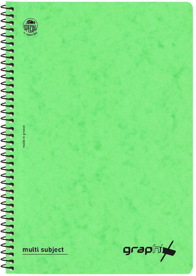 Typotrust Spiral Notebooks Ruled A4 90 Sheets 3 Subjects Special Graphix 6pcs (Μiscellaneous colours)