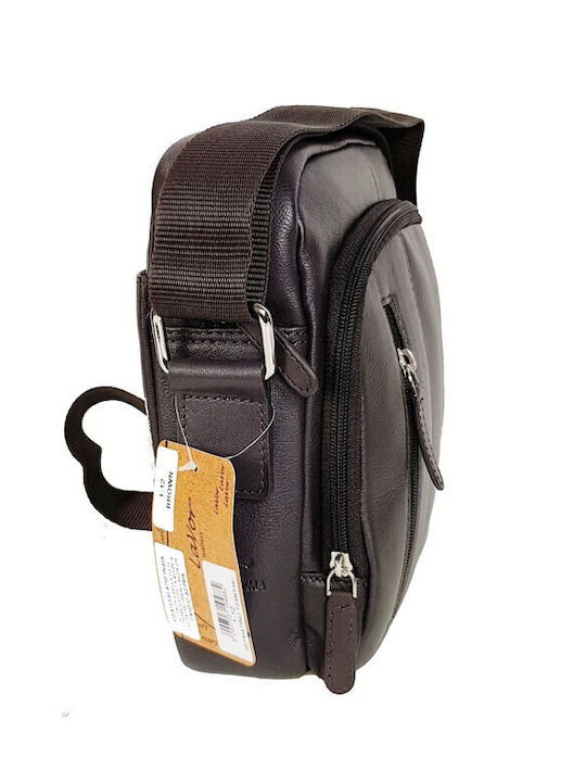 Leder Herren Tasche Schulter / Crossbody Braun