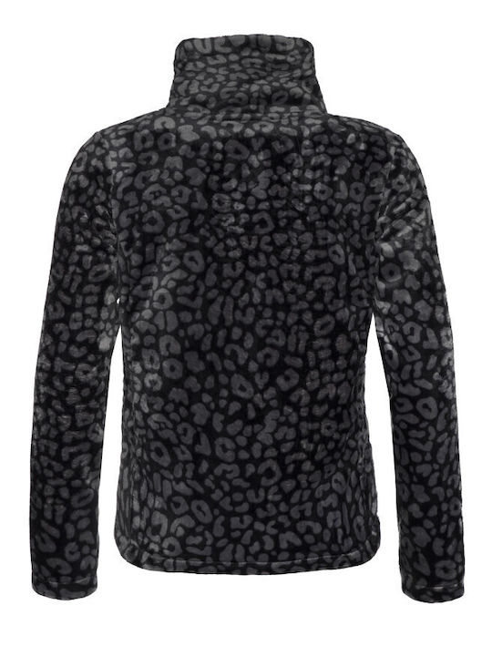 Women's Cardigan with Zipper Black
