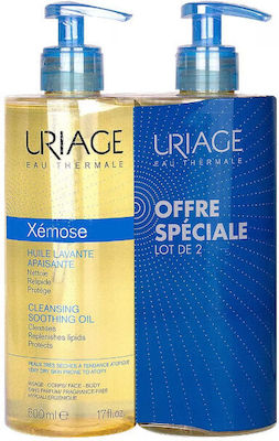 Uriage Xemose Huile Lavante Apaisante Κατάλληλο για Ατοπική Επιδερμίδα 2x500ml