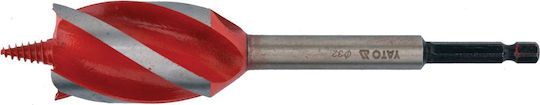 Yato Four-Cut Drill 22mm with Hexagonal Shank for Wood 22mm