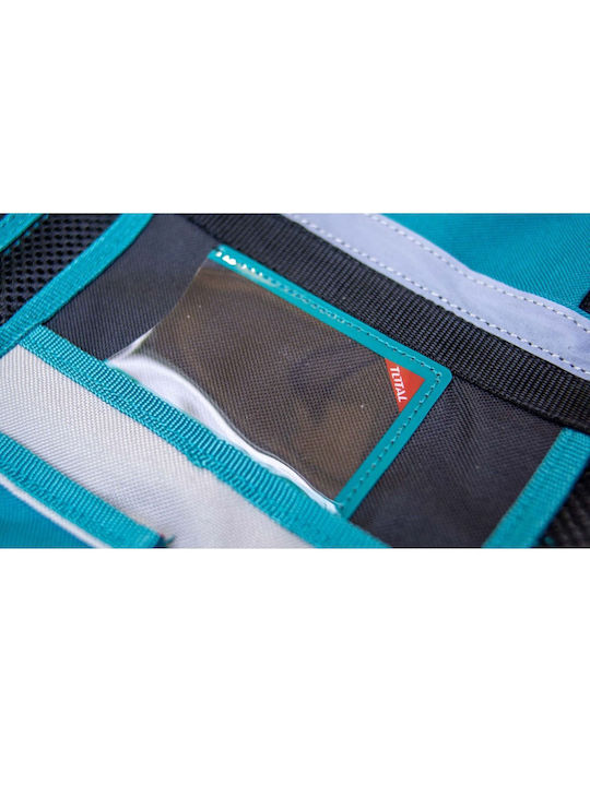 Total Waterproof Men's Safety Vest Turquoise for Tools
