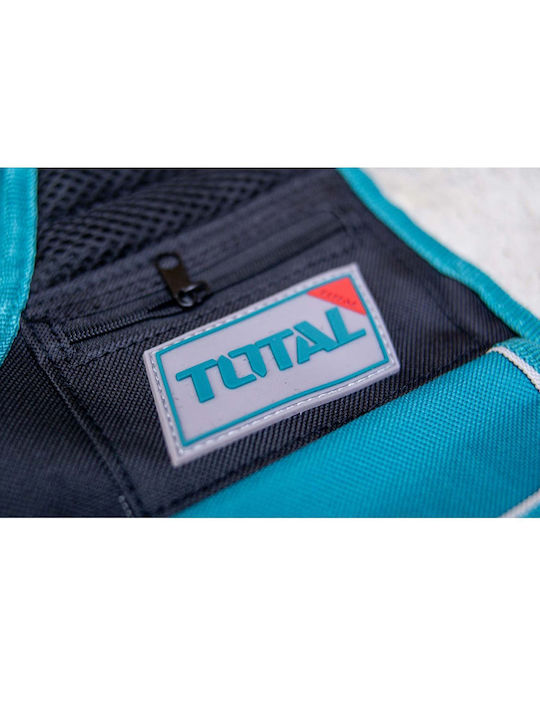 Total Waterproof Men's Safety Vest Turquoise for Tools