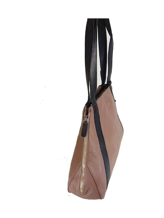 Leather Women's Bag Shopper Shoulder Brown