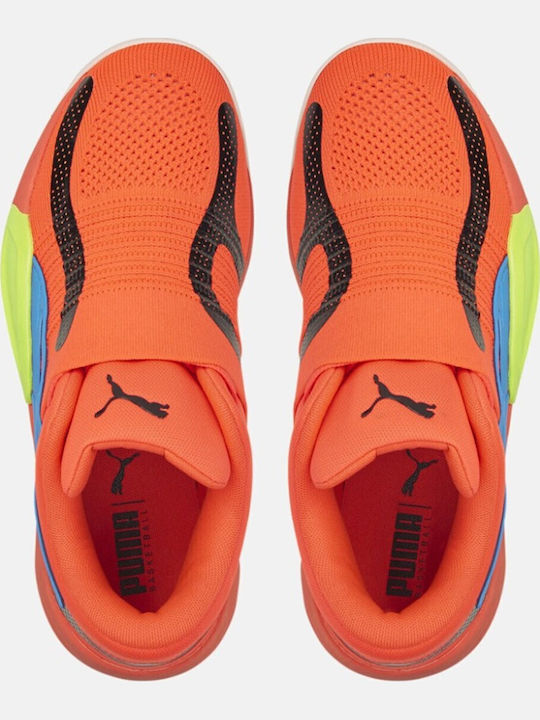 Rise Nitro Χαμηλά Μπασκετικά Παπούτσια Fiery Coral / Lime Squeeze