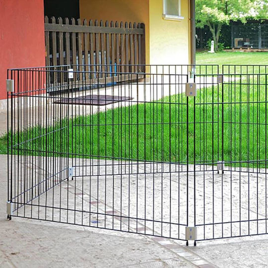 Ferplast Metallic Foldable Dog Park Black 80 x 80 x 62cm