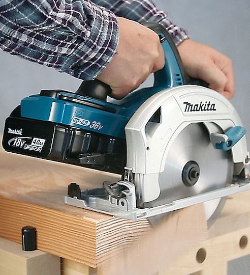 Makita DHS710Z Δισκοπρίονο 18V Solo με Σύστημα Αναρρόφησης