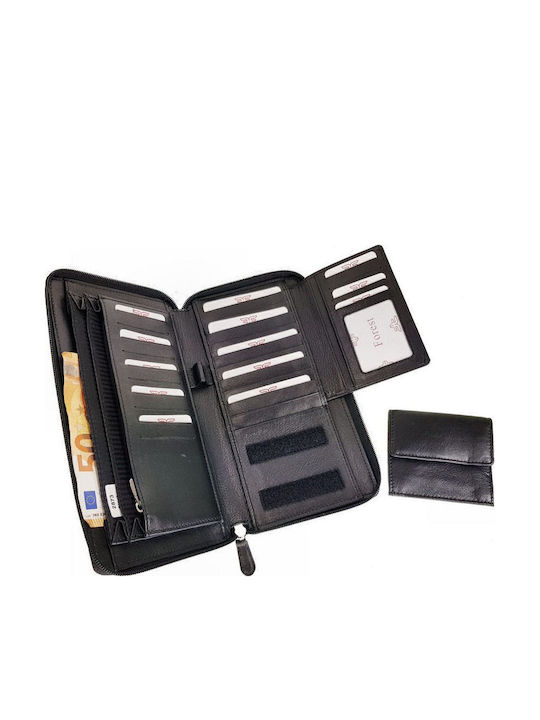 Leather Men's Wallet Cards Black