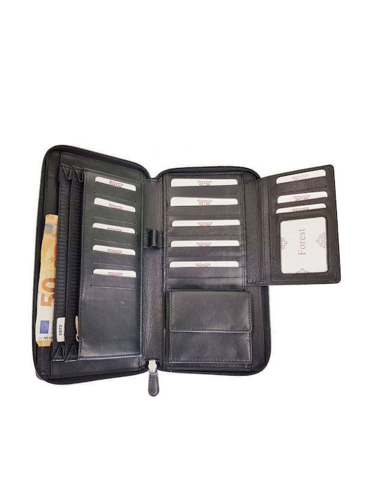 Leather Men's Wallet Cards Black