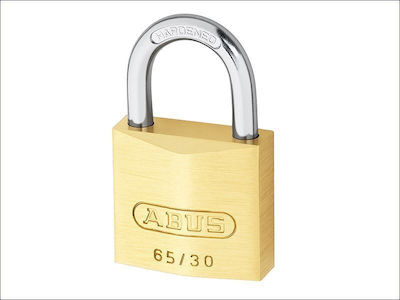 Abus Vorhängeschloss Messing mit Schlüssel 30mm 1Stück