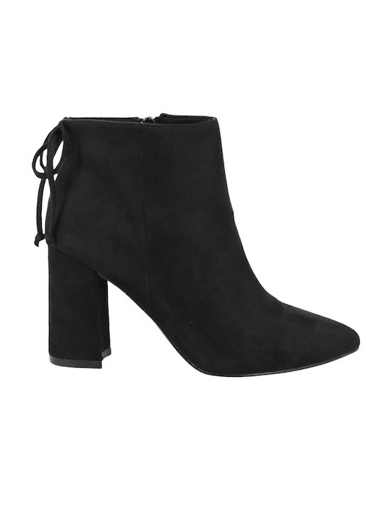 Corina 8870 Suede Women's Ankle Boots Black