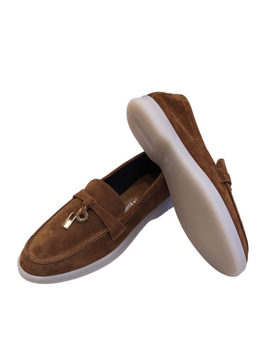 Women's Loafers in Brown Color