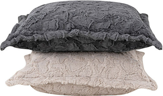 Madi Dekorativer Kissenbezug Rubble aus Pelziger Gray 45x45cm