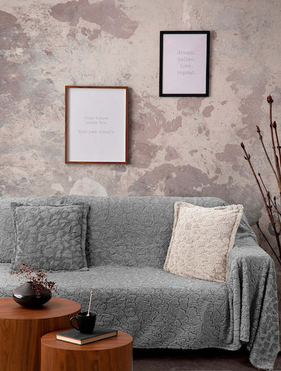 Madi Μαξιλαροθήκη Rubble Grey 45x45εκ. Madi Μαξιλαροθήκη Rubble Grey 45x45εκ.