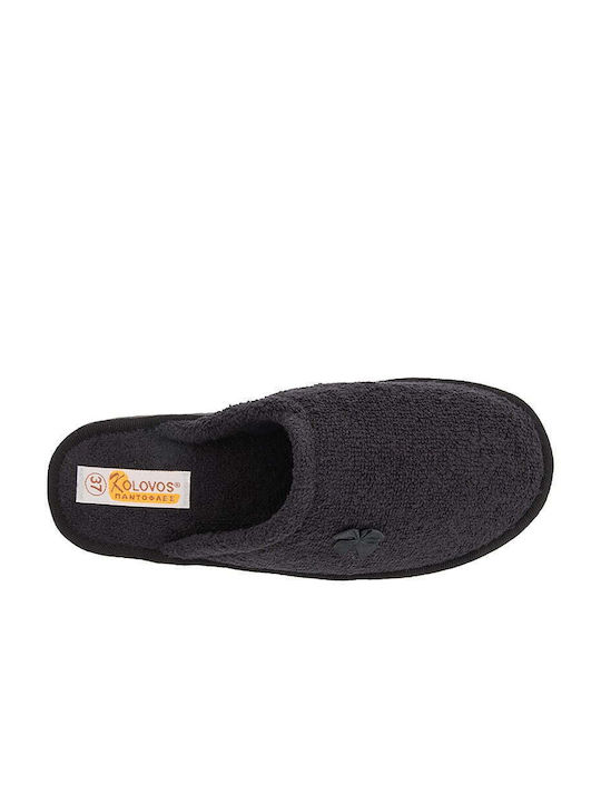 Kolovos 61/28 Terry Women's Slipper In Black Colour