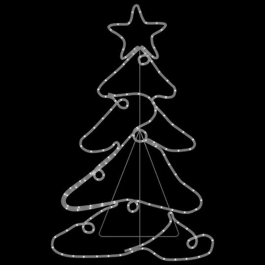 Christmas Decorative Illuminated Plastic Tree Light Tube 88cm IP44 Electric